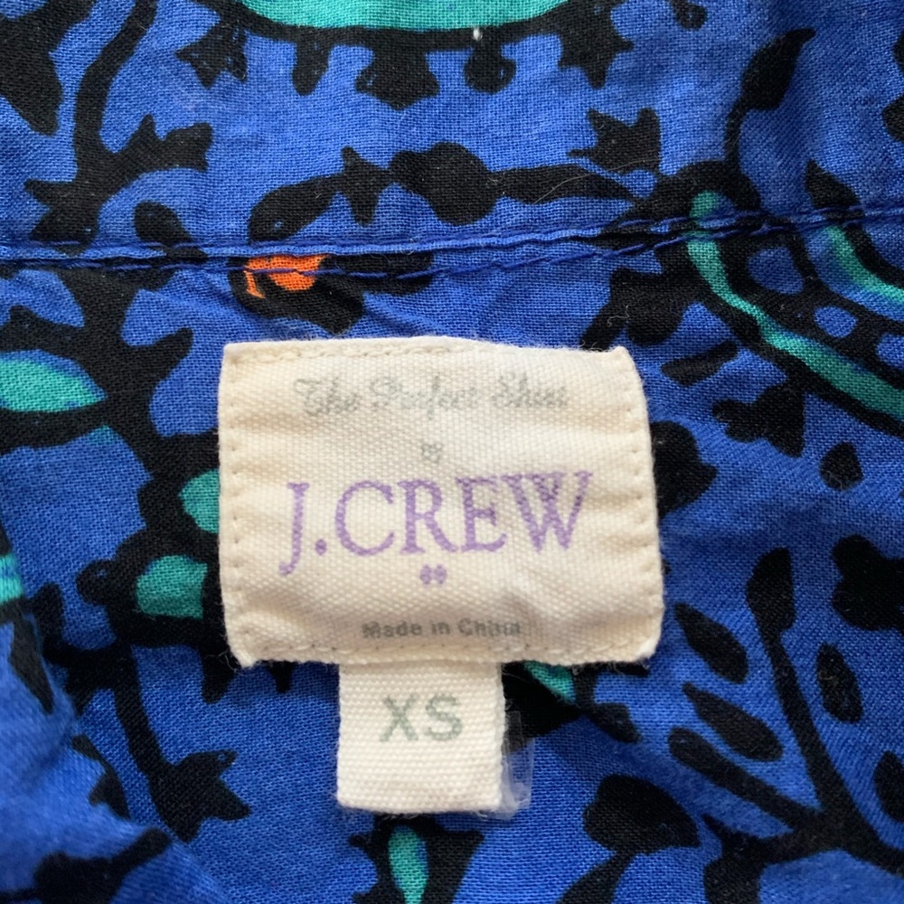 J. Crew Factory Classic Floral Paisley Button Down - Picture 4 of 5